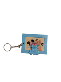 Disney Mickey & Pluto Lenticular Keychain in Mickey Minnie Mouse Drive-In Movie Frame