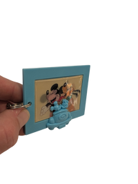 Disney Mickey & Pluto Lenticular Keychain in Mickey Minnie Mouse Drive-In Movie Frame