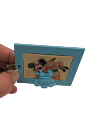 Disney Mickey & Pluto Lenticular Keychain in Mickey Minnie Mouse Drive-In Movie Frame