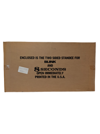 1994 New Line Home Video 2-Sided Standee - "Blink" & "8 Seconds" - SEALED