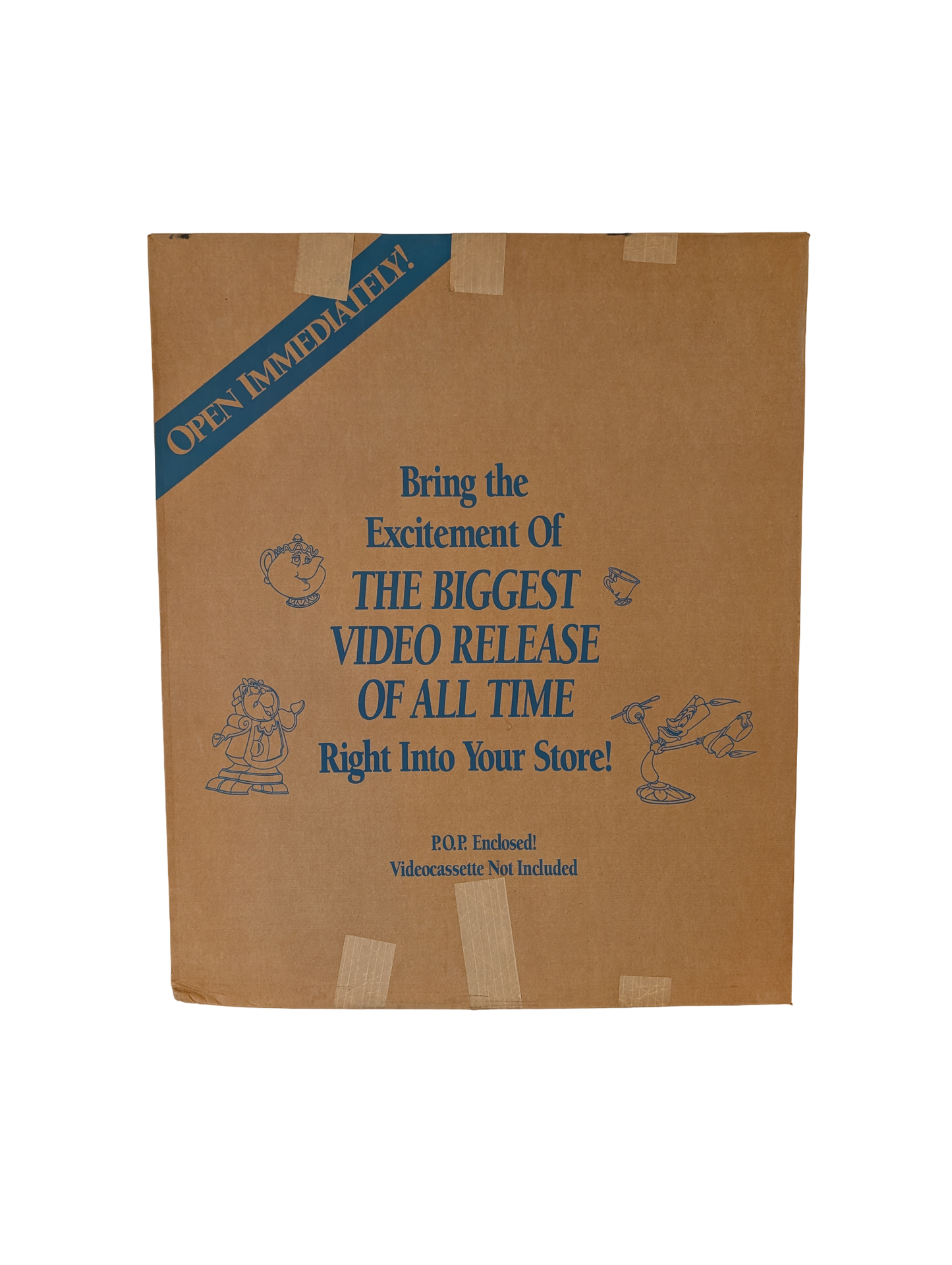"Beauty and the Beast" Video Store Floor Standee