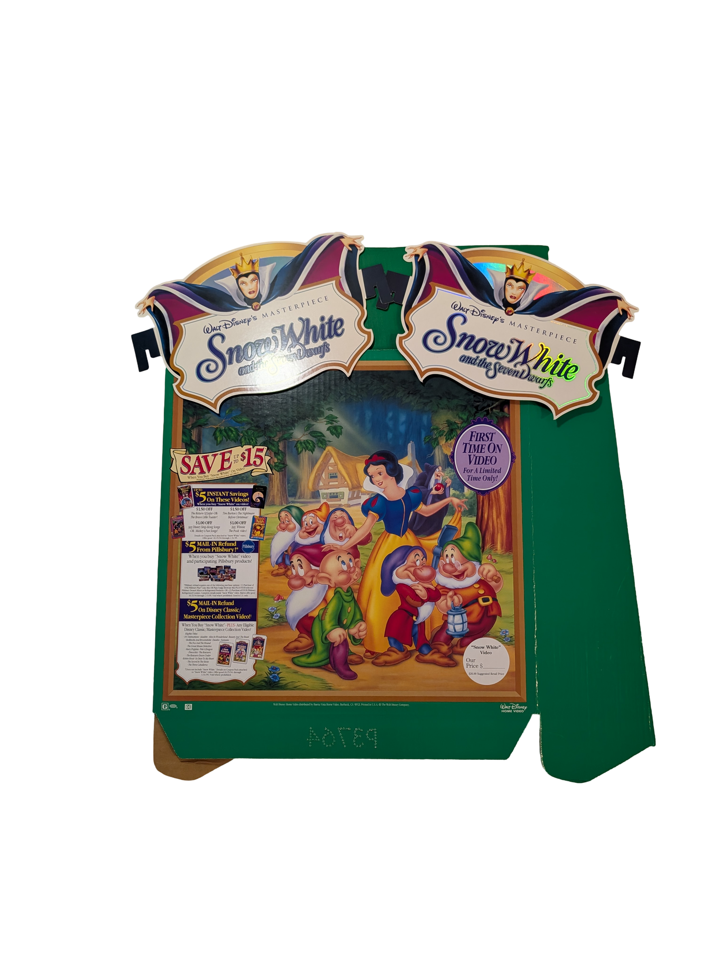 "Snow White and the Seven Dwarfs" Video Store Floor Standee