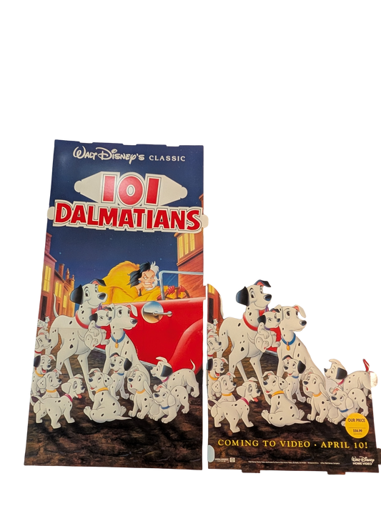"101 Dalmatians" Video Store Floor Standee (w/o Stand/Base)