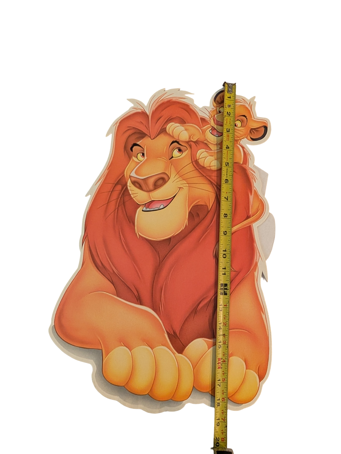 "Lion King" Cardboard Cutouts - Simba, Mufasa, Timon, Pumbaa, and two greenery