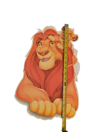 "Lion King" Cardboard Cutouts - Simba, Mufasa, Timon, Pumbaa, and two greenery