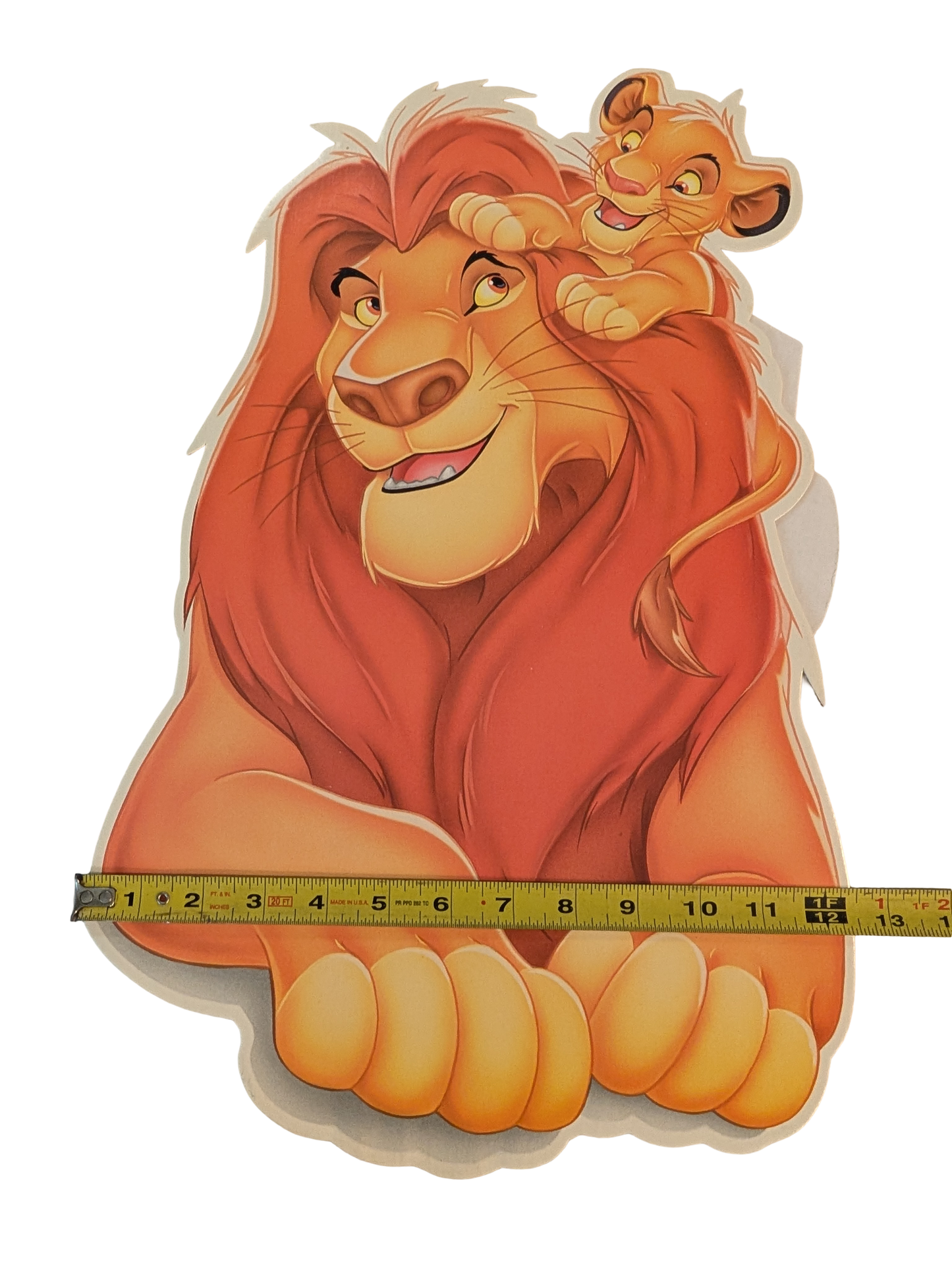 "Lion King" Cardboard Cutouts - Simba, Mufasa, Timon, Pumbaa, and two greenery