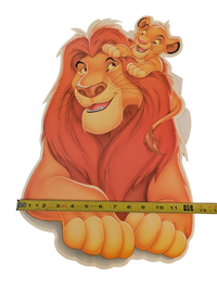 "Lion King" Cardboard Cutouts - Simba, Mufasa, Timon, Pumbaa, and two greenery