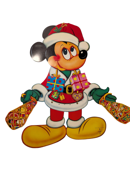 Vintage Disney Mickey Mouse Christmas Santa Claus Advent Calendar Decoration 20