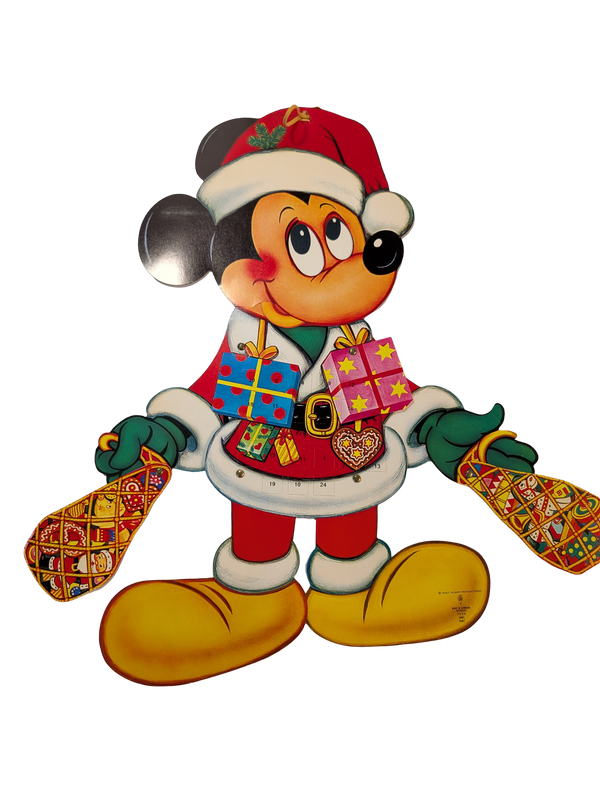 Vintage Disney Mickey Mouse Christmas Santa Claus Advent Calendar Decoration 20