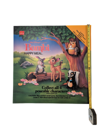 "Bambi" 1988 McDonald's Happy Meal Poster 21.75" x 21.75"