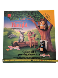 "Bambi" 1988 McDonald's Happy Meal Poster 21.75" x 21.75"