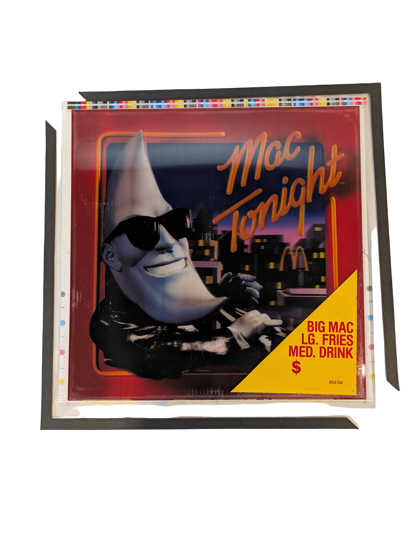 McDonald's Mac Tonight 1987 Translite Sign