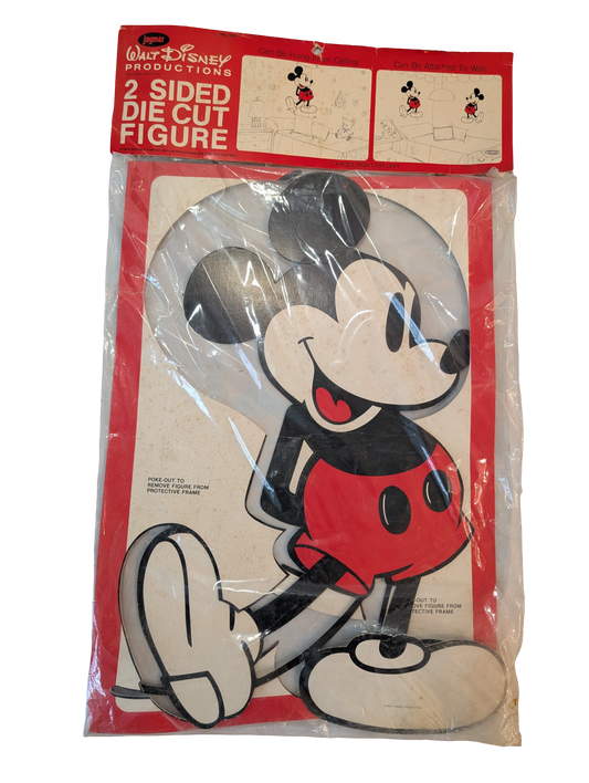 Walt Disney 2 Sided Die Cut Mickey Mouse