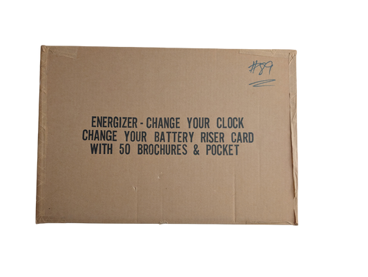 Energizer 1989 "Change Your Clock Change Your Battery" POS Display Kit