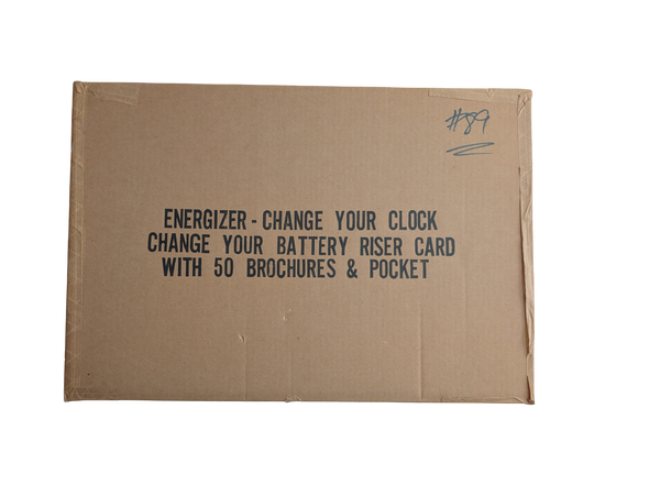 Energizer 1989 "Change Your Clock Change Your Battery" POS Display Kit