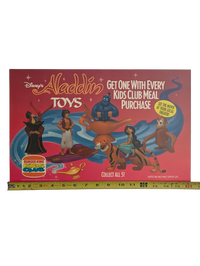"Aladdin" 1992 Burger King Kids Club Toy Poster 16 in x 10 in