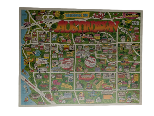 Welcome to Austintown - 1989 Fedaro Promotions Map