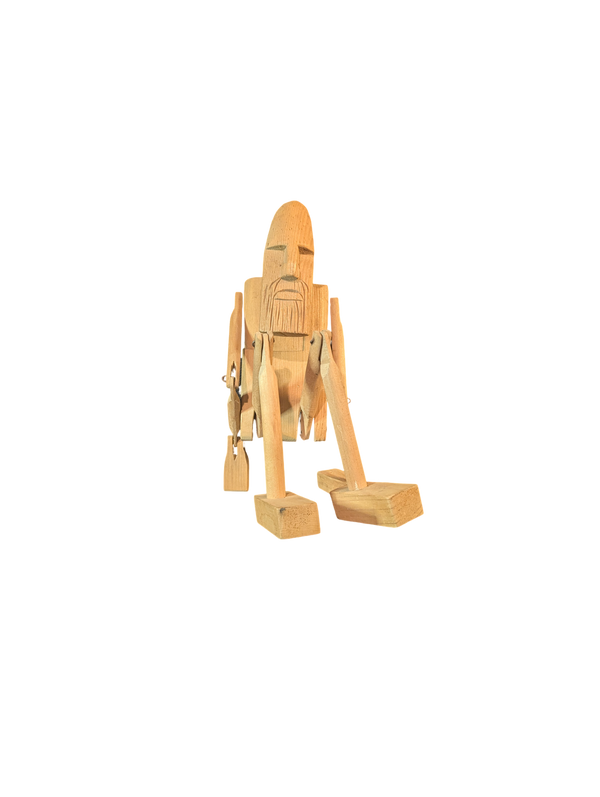 Articulated Wooden Folk Art Figure