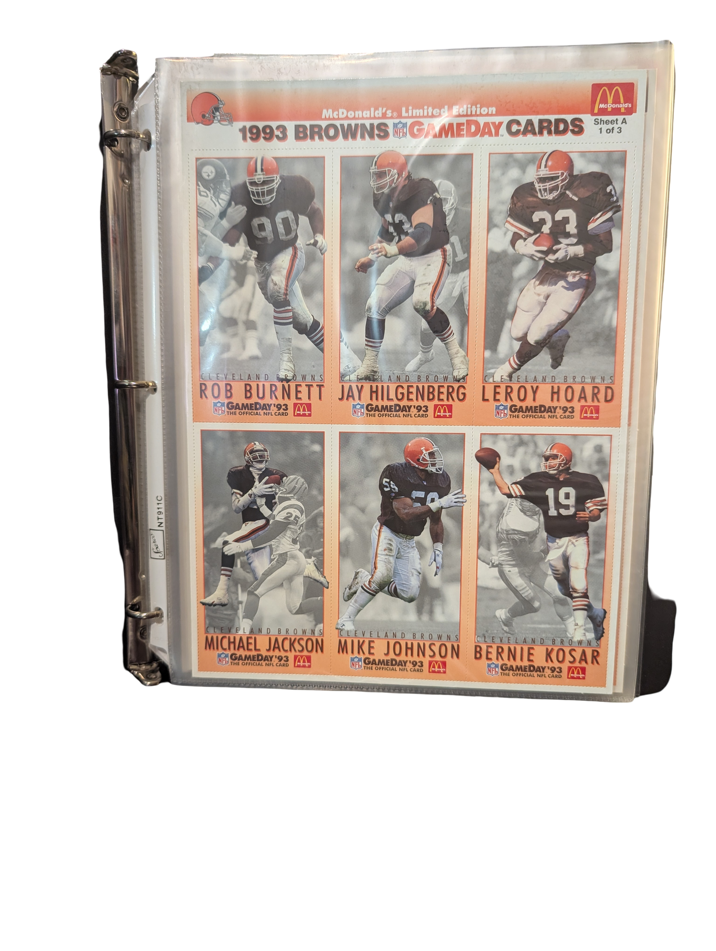 1993 McDonald’s NFL Gameday Collector Cards