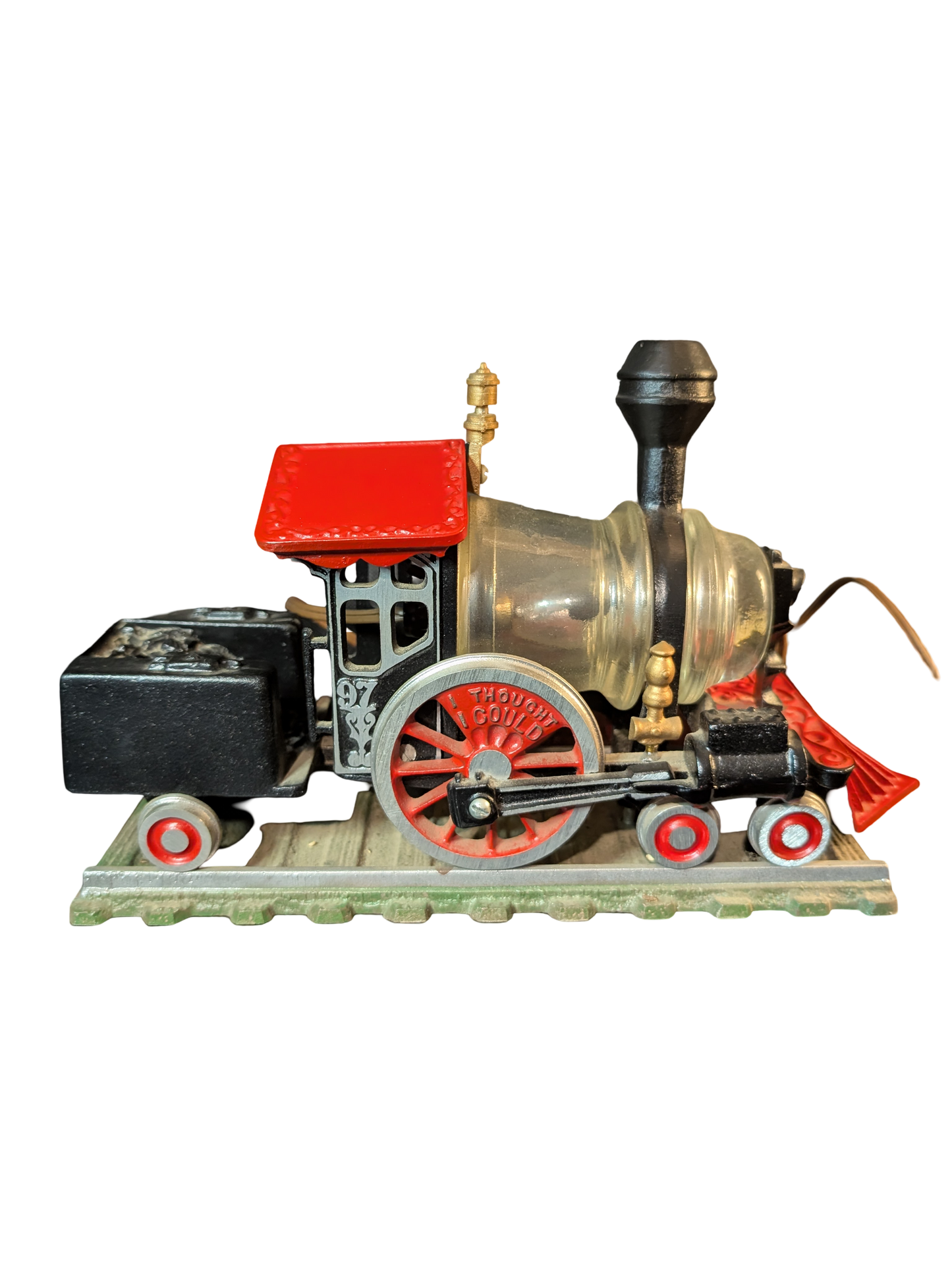 1981 Miley's Inc. Little Engine That Could Insulator Lamp