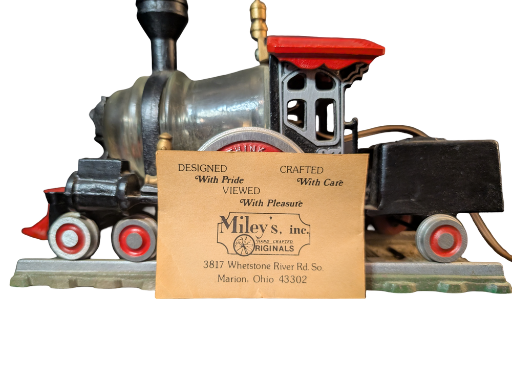1981 Miley's Inc. Little Engine That Could Insulator Lamp