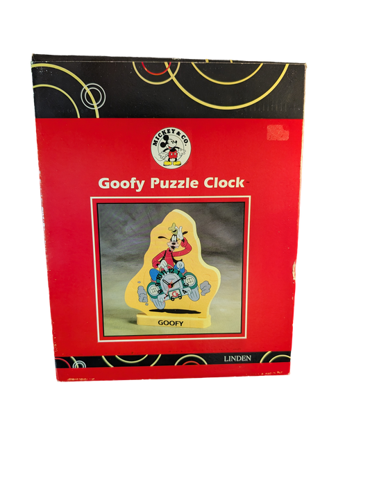 Mickey & Co. Goofy Puzzle Clock by Linden