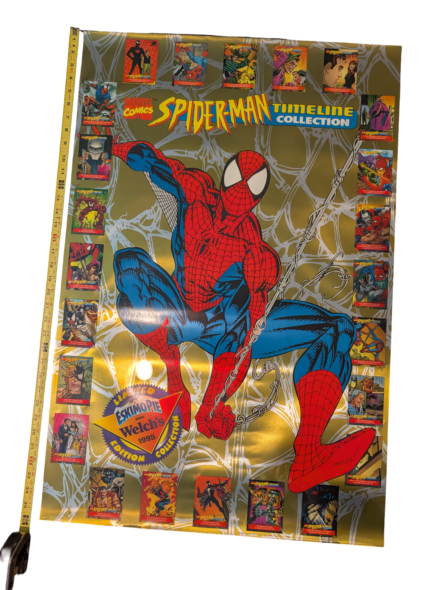 Spiderman Timeline Collection EskimoPie and Welch's 1995 Limited Edition Collection WITH TRADING CARDS