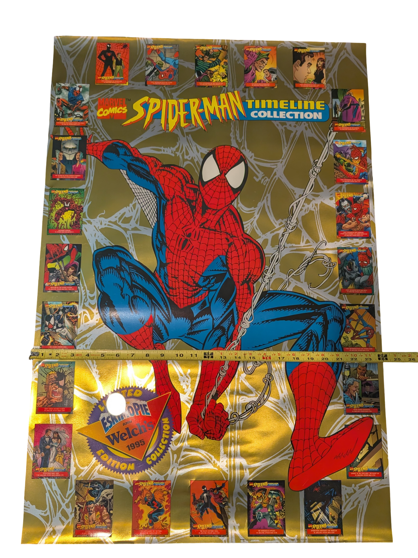 Spiderman Timeline Collection EskimoPie and Welch's 1995 Limited Edition Collection WITH TRADING CARDS