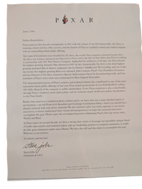 1996 Pixar 10th Anniversary Shareholder Kit - Behind the Scenes Bio and Woody and Buzz Posters
