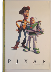 1996 Pixar 10th Anniversary Shareholder Kit - Behind the Scenes Bio and Woody and Buzz Posters