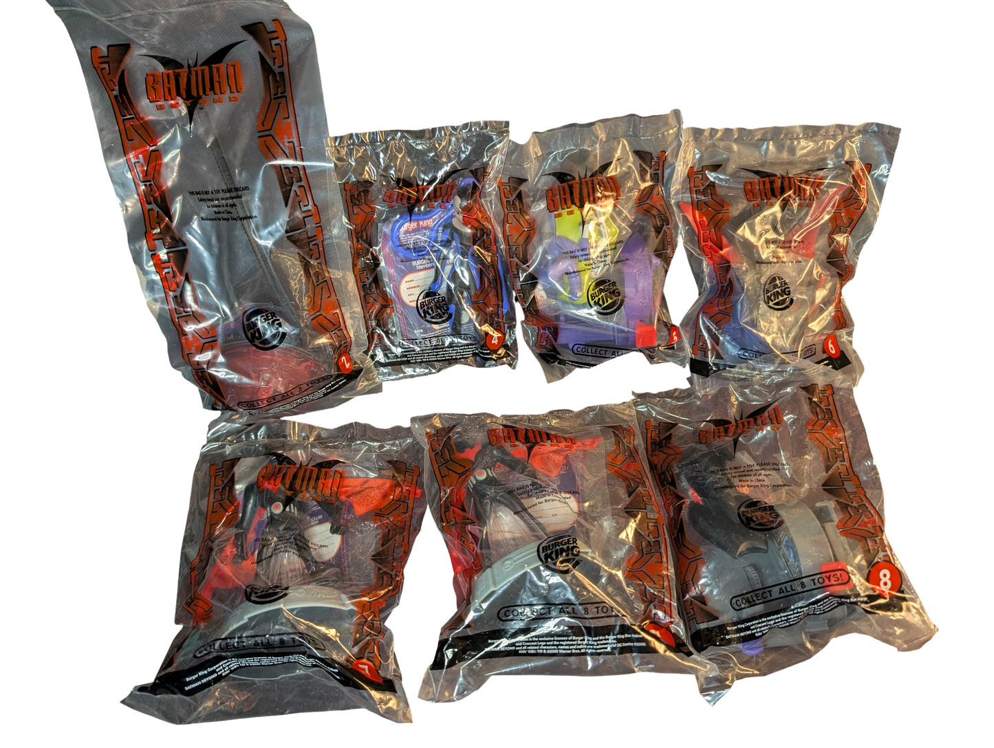 2000 Burger King Batman Beyond Collectible Lot