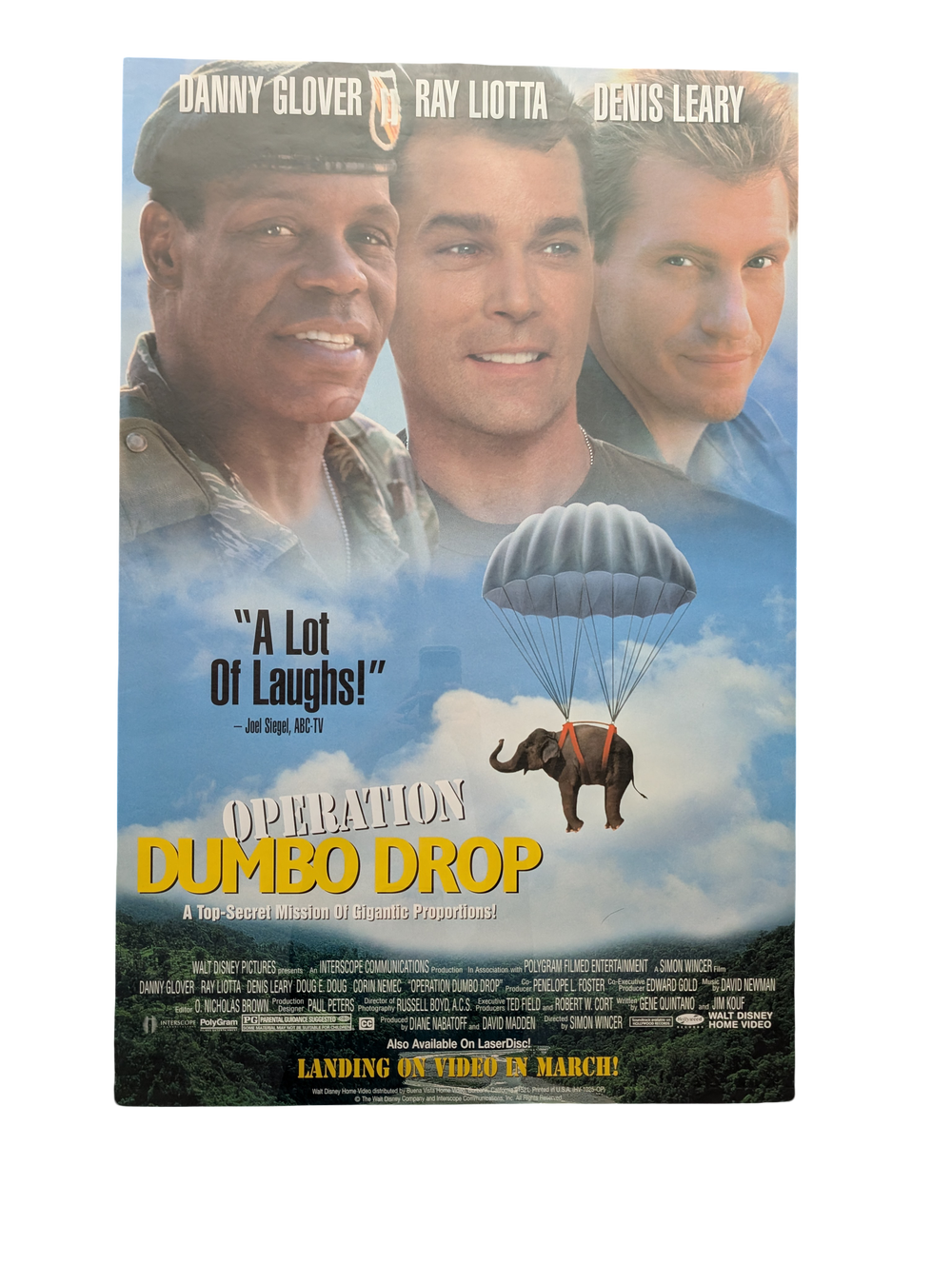 Operation Dumbo Drop 1995 Movie Poster 26in x 40in