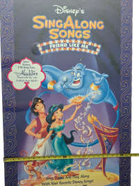 Disney's Aladdin Sing Along Movie Poster double sided 26in x 40in
