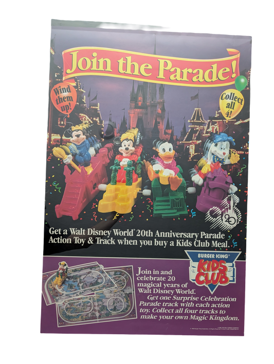 Walt Disney World's 20th Anniversary Join the Parade Burger King Kids Club