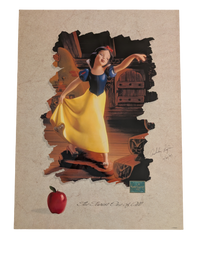 Snow White "The Fairest One of All" WDCC Poster 18in x 24in Signed by  Ashley Lupin 10/21/95