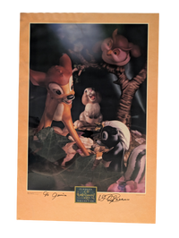 Field Mouse "Little April Shower" Photograph Poster 20in x 30in Signed by David Pacheco "To Janice"