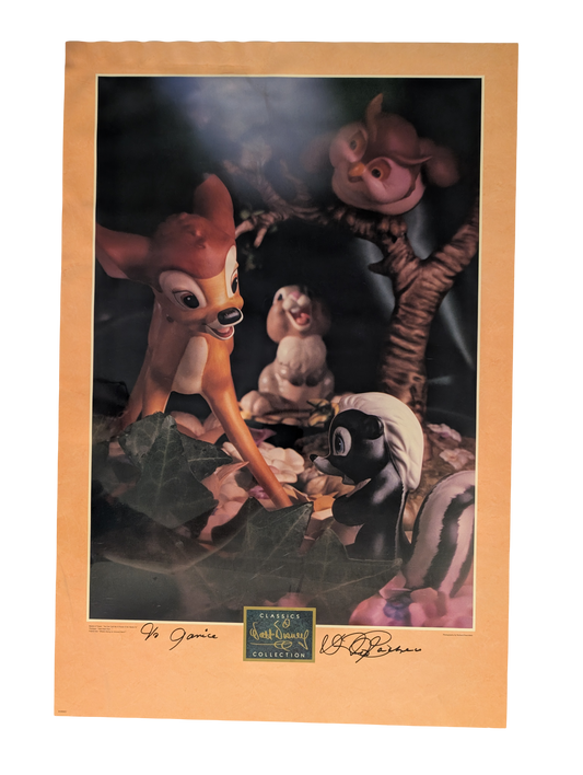 Field Mouse "Little April Shower" Photograph Poster 20in x 30in Signed by David Pacheco "To Janice"