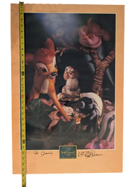 Field Mouse "Little April Shower" Photograph Poster 20in x 30in Signed by David Pacheco "To Janice"