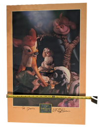 Field Mouse "Little April Shower" Photograph Poster 20in x 30in Signed by David Pacheco "To Janice"