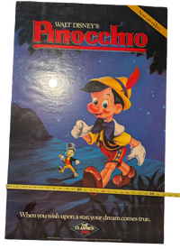 "Pinocchio" Walt Disney Video Poster 26in x 40in