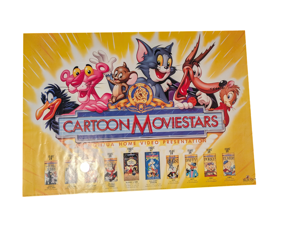 Cartoon Moviestars MGM/UA Home Video Poster 25in x 36in