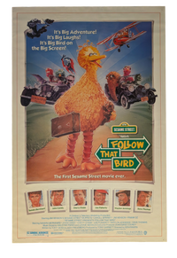 "Follow that Bird" Sesame Street Movie Poster 27in x 41in