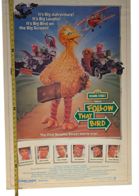 "Follow that Bird" Sesame Street Movie Poster 27in x 41in