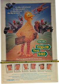 "Follow that Bird" Sesame Street Movie Poster 27in x 41in