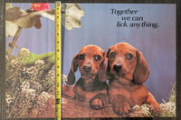 "Together we can lick anything." Dog Poster 21in x 14in
