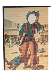 Two Double-sided Sylania cutout Photo Props 31in x 45in