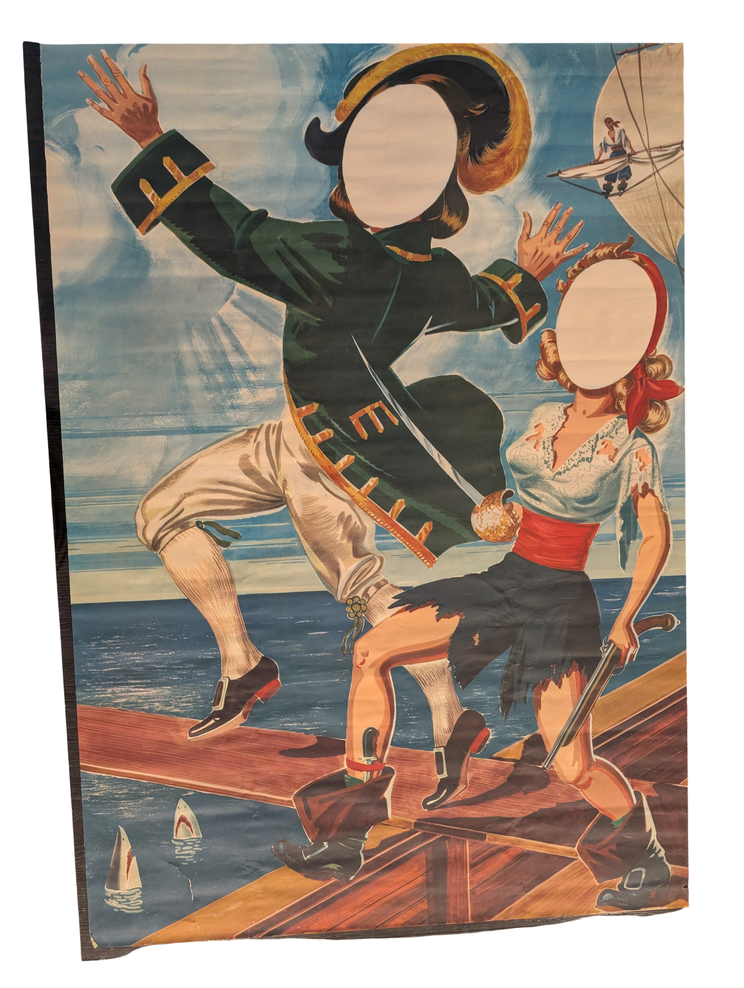Two Double-sided Sylania cutout Photo Props 31in x 45in