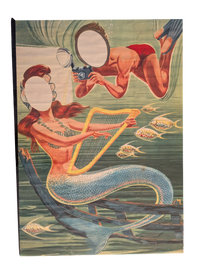 Two Double-sided Sylania cutout Photo Props 31in x 45in