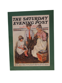 The Saturday Evening Post October 17, 1931 "Mending His Jacket" by Ellen Pyle 13in x 17in Print