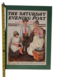 The Saturday Evening Post October 17, 1931 "Mending His Jacket" by Ellen Pyle 13in x 17in Print